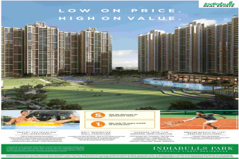 Pay only 1% every month till possession at Indiabulls Park in Navi Mumbai